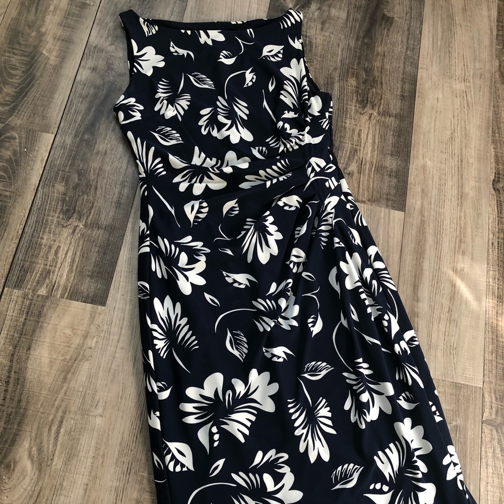 Ralph Lauren Floral Print Midi Dress